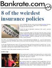 8 of the weirdest insurance policies
